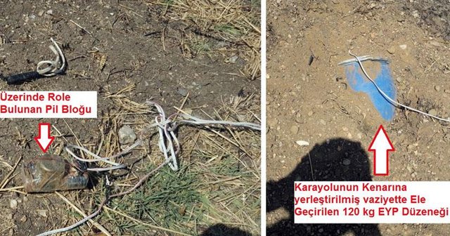 PKK&#039;lı teröristlerin bombalı tuzağı imha edildi