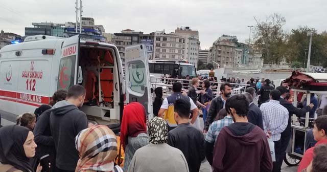 Taksim metrosunda hareketli dakikalar