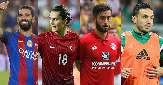 Türk futbolcular Avrupa&#039;da parladı