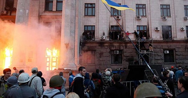 Ukrayna’da &#039;İnter&#039; televizyon kanalının binasında yangın