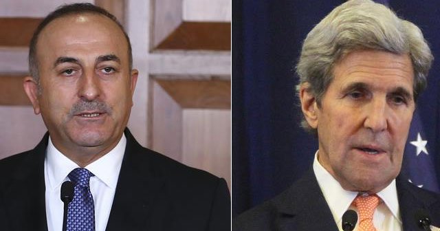 Çavuşoğlu telefonda Kerry ile Suriye konusunu görüştü