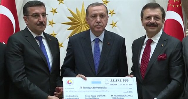 Erdoğan&#039;a böyle taktim ettiler