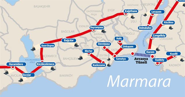 İstanbul’un altına 145 kilometre tünel