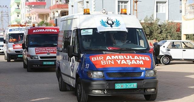 Suriye&#039;ye ulaştırılacak 24 ambulans Reyhanlı&#039;da