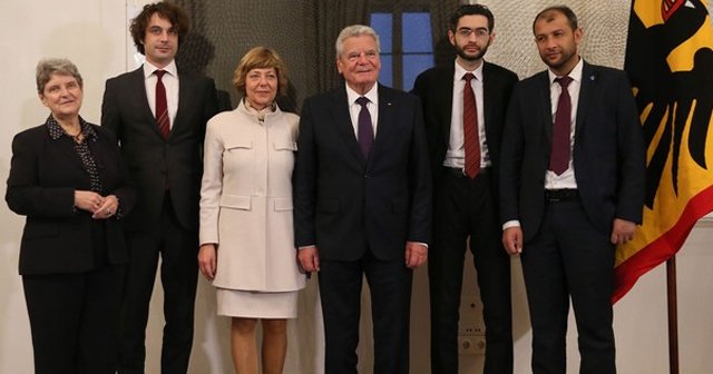 Alman Cumhurbaşkanı Gauck Nobel ödülü sahiplerini kabul etti
