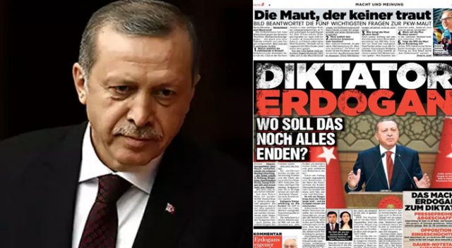 Alman gazeteden küstah Erdoğan manşeti