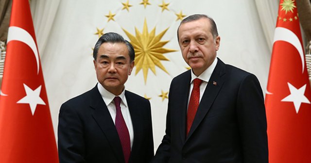 Cumhurbaşkanı Erdoğan Wang Yi’yi kabul etti