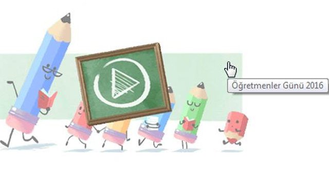 Google&#039;dan 2016 Öğretmenler Günü&#039;ne özel Doodle