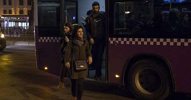 İETT&#039;nin kadın yolculara özel gece düzenlemesi başladı