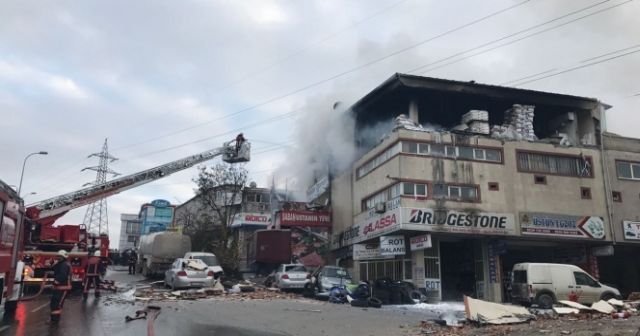 İstanbul Sultanbeyli sanayi sitesinde patlama