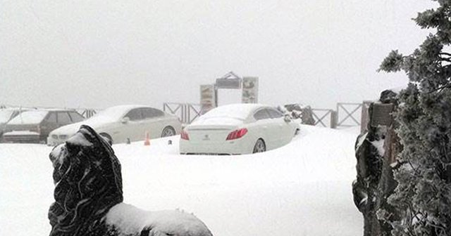 Kartepe&#039;de kar kalınlığı 40 santime ulaştı