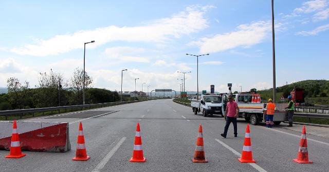 TEM&#039;in Abant gişeleri 1 hafta ulaşıma kapalı