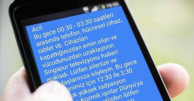 Whatsapp'taki telefonunuzu kapatın mesajı asparagas çıktı