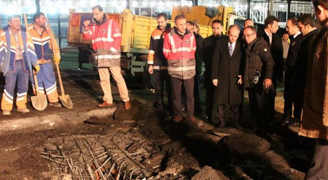 Bakan Kılıç olay yerinde incelemede bulundu