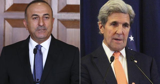 Çavuşoğlu ve Kerry Halep&#039;i konuştu