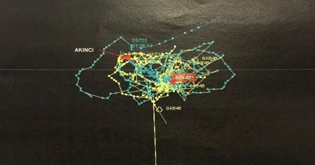 Darbe girişimi gecesi havadaki hareketlilik belgelendi