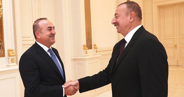 Dışişleri Bakanı Çavuşoğlu, Azerbaycan Cumhurbaşkanı Aliyev ile görüştü