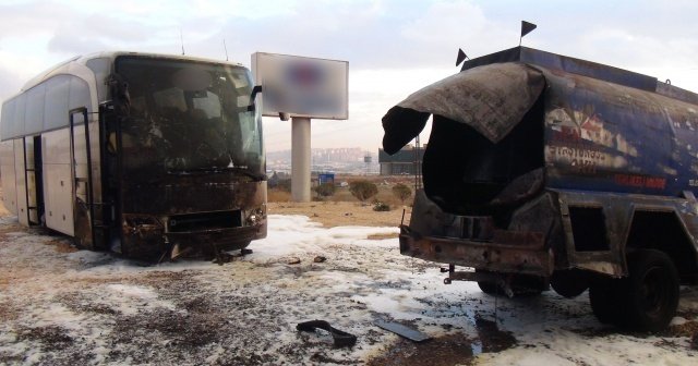 Gaziantep&#039;te mazot tankeri patladı