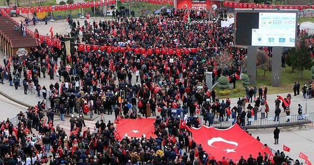 Kocaeli&#039;de &#039;Teröre Lanet, Kardeşliğe Evet&#039; yürüyüşü