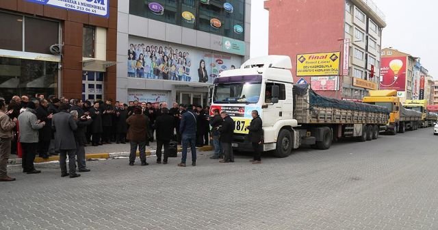 Nevşehir&#039;den Halep&#039;e 135 ton un gönderildi