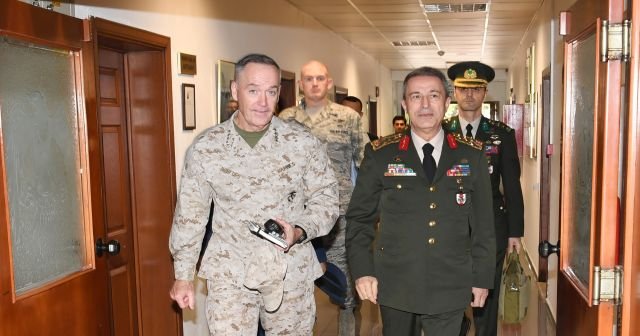 Org. Hulusi Akar ve ABD Genelkurmay Başkanı Dunford İncirlik&#039;te görüştü!