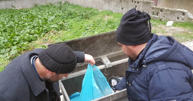 Polis çöpü bakın ne için karıştırdı