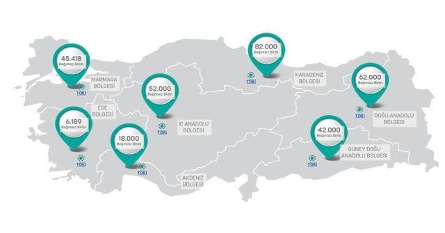 TOKİ&#039;den 258 bin konutluk kentsel dönüşüm