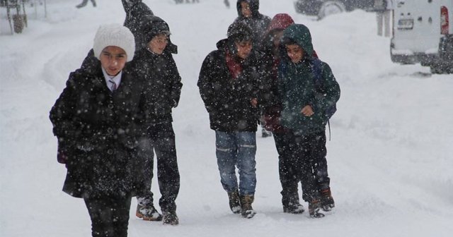 Van’da yoğun kar yağışı nedeniyle okullar tatil