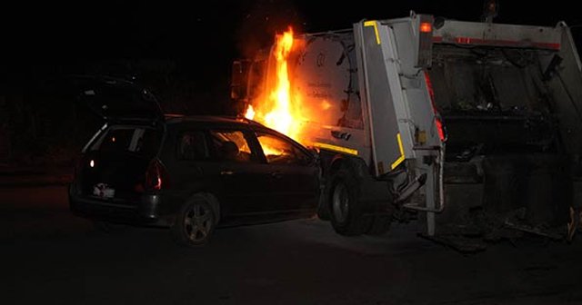 Yanan araçtan polisin çıkardığı yaralı sürücü kaçtı