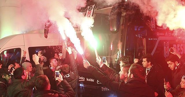 Beşiktaş&#039;a Ankara&#039;da coşkulu karşılama