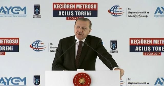 Cumhurbaşkanı Erdoğan Keçiören Metrosu açılışında konuştu