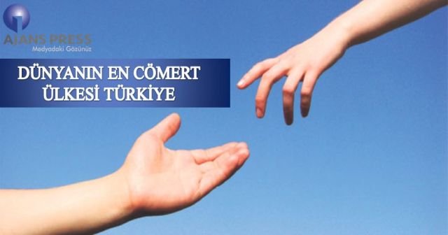 Dünyanın en cömert ülkesi &#039; Türkiye&#039;