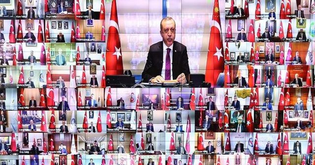 Erdoğan 81 il valisiyle telekonferans bağlantısı yaptı