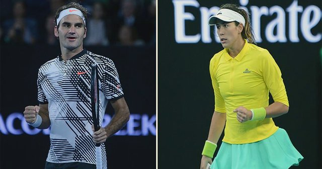 Federer ve Muguruza tur atladı