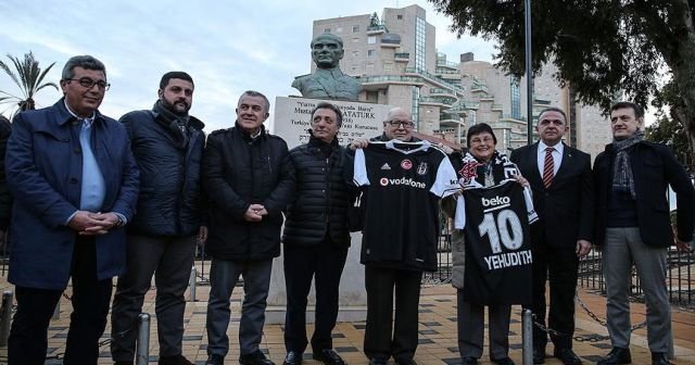 Beşiktaşlı yöneticilerden İsrail&#039;deki Türk şehitliğine ziyaret