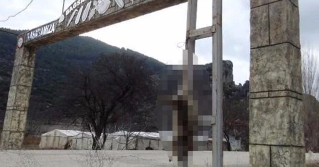 Burdur'da vahşet! Öldürüp iple direğe astılar
