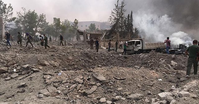 El-Bab&#039;ın kuzeyindeki ÖSO karargahına bombalı araçla saldırı