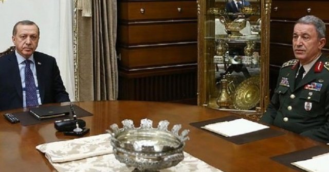 Cumhurbaşkanı Erdoğan, Genelkurmay Başkanı Akar ile görüştü