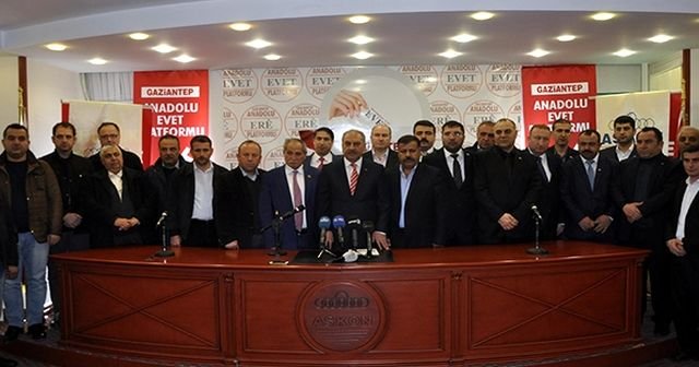 Gaziantep&#039;te 22 STK&#039;den &#039;Evet&#039; açıklaması