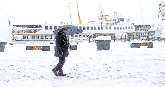 İstanbul'da kar kapıya dayandı