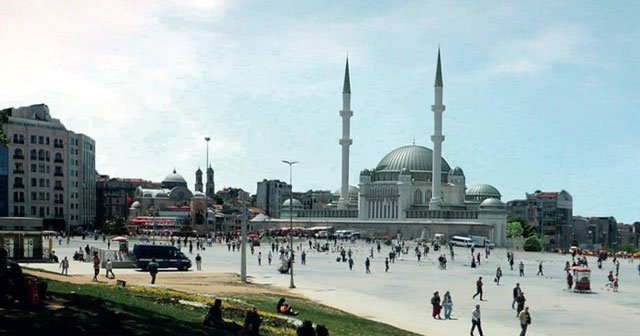 Taksim&#039;e yapılacak camiye ruhsat verildi