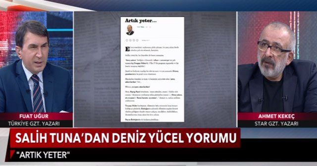 “Uğur: Yeneroğlu’nu çok beğenirim ama durduğu yerde hata var”