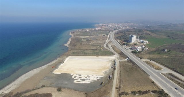 Çanakkale Köprüsü için tören alanı hazırlanıyor