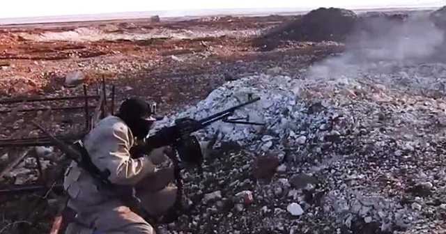 El Bab'da terörist kendi ölümünü çekti, Türk askerine ateş açıyordu