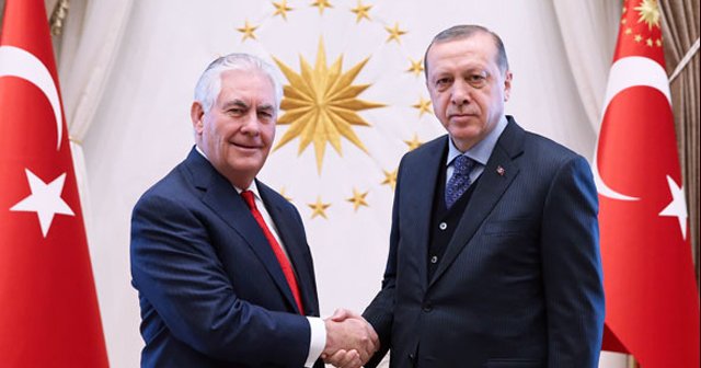 Erdoğan-Tillerson görüşmesi başladı