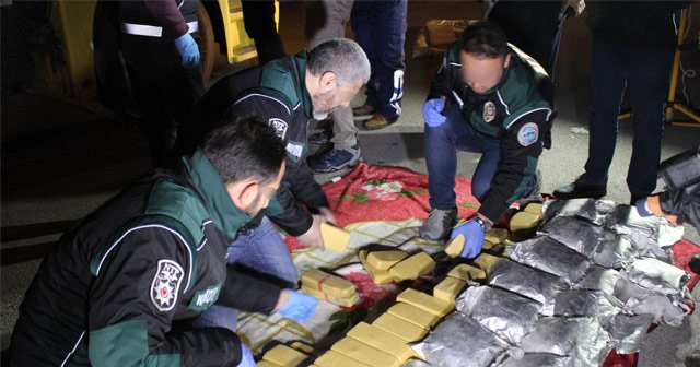 İran&#039;ndan gelen tırda, 9 milyon değerinde 115 kilo eroin yakalandı