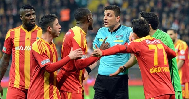 Kayserispor hakeme ateş püskürdü