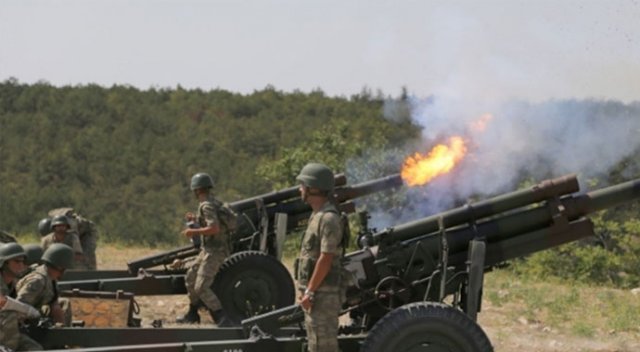 TSK Menbiç&#039;te Esad ve YPG güçlerini vurdu