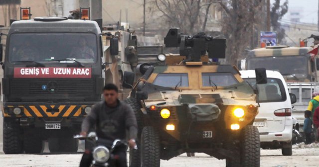 Türk askeri konvoyu El Bab yolunda