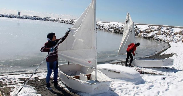 Yelken tutkusu soğuk hava dinlemedi